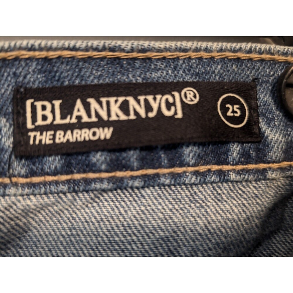 Blank NYC Women's Distressed Denim Shorts Size 25 The Barrow Stripes NEW W/ TAGS - Picture 5 of 15